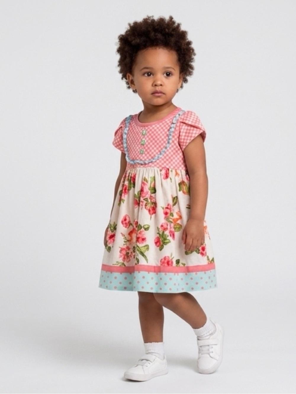 Matilda Jane Sunny Skies Lets go Together Dress & Bloomers Pink Gingham 18-24mos